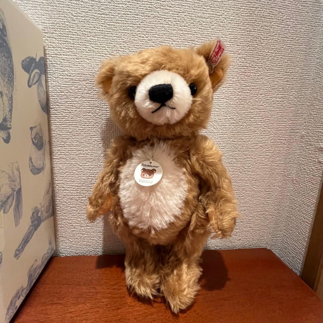 新品　未使用　リラックマ　シュタイフ　テディベア　箱付き　サンエックス　コラボ