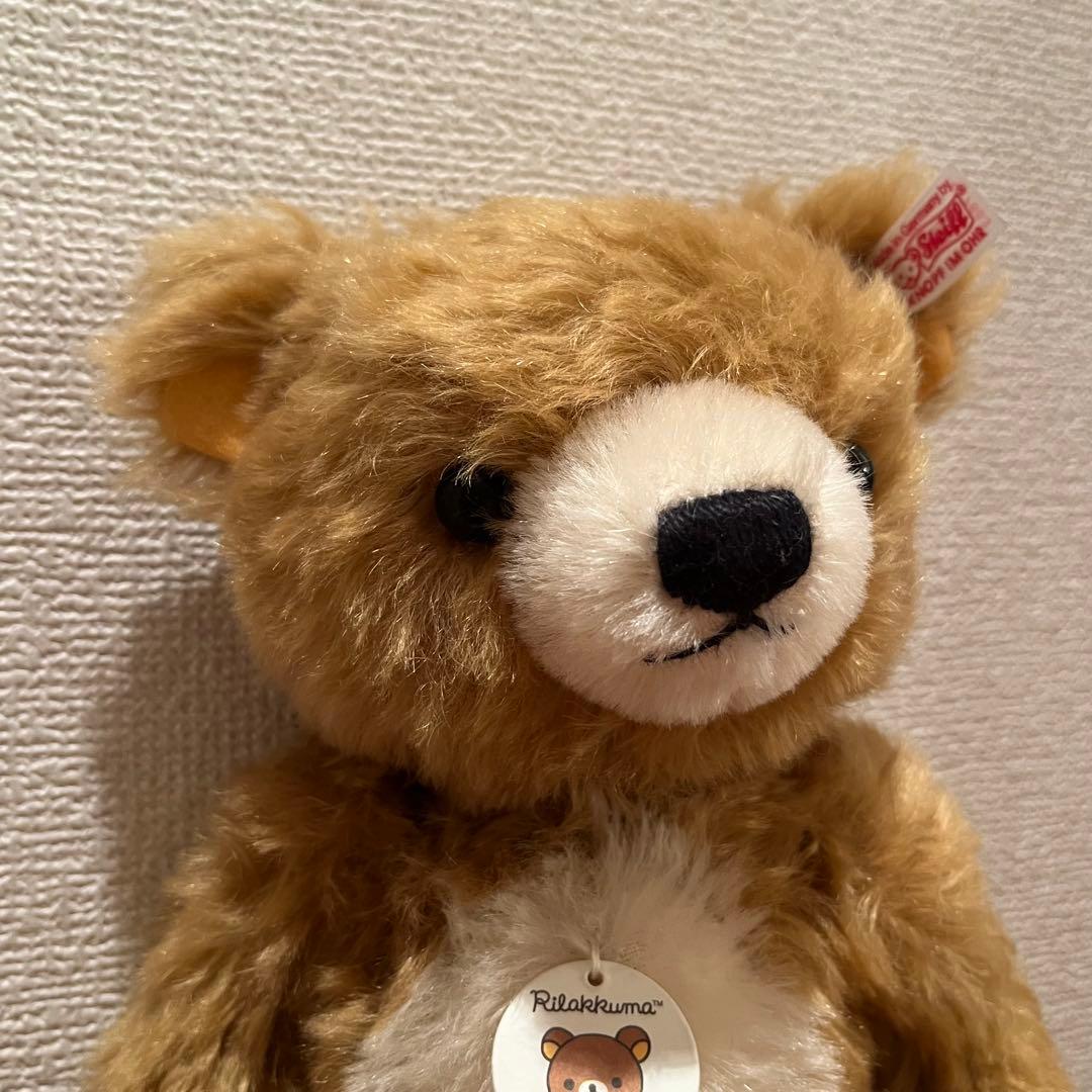 新品　未使用　リラックマ　シュタイフ　テディベア　箱付き　サンエックス　コラボ