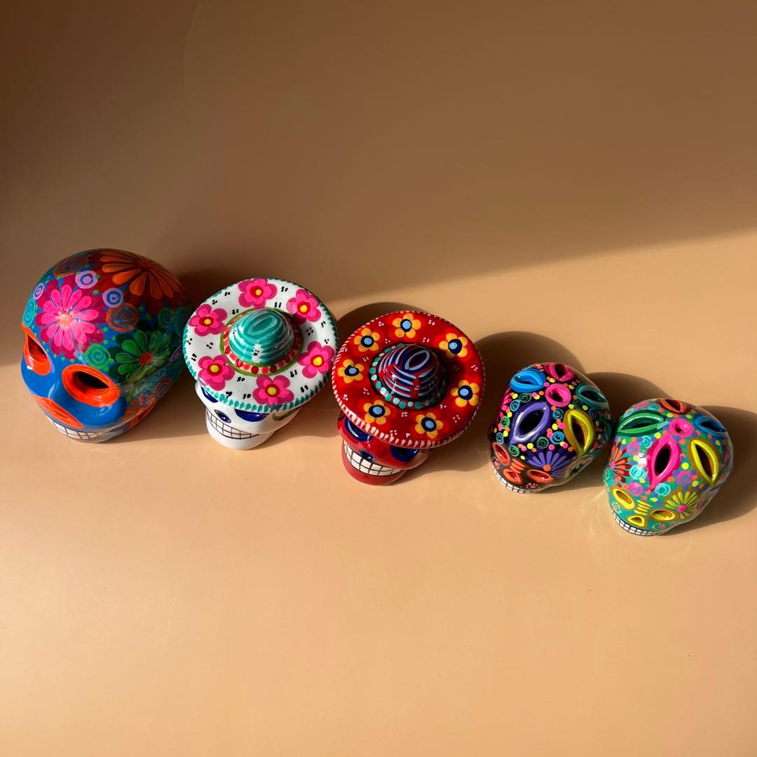 メキシコ　スカル ドクロ　5個セット