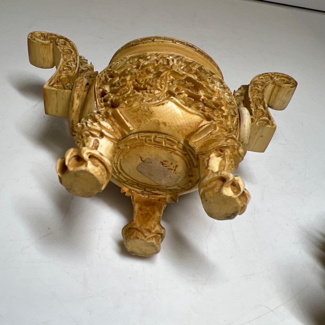 極上香炉　223g/高さ約12.5㎝ 東Y8-0204①トヒチサ