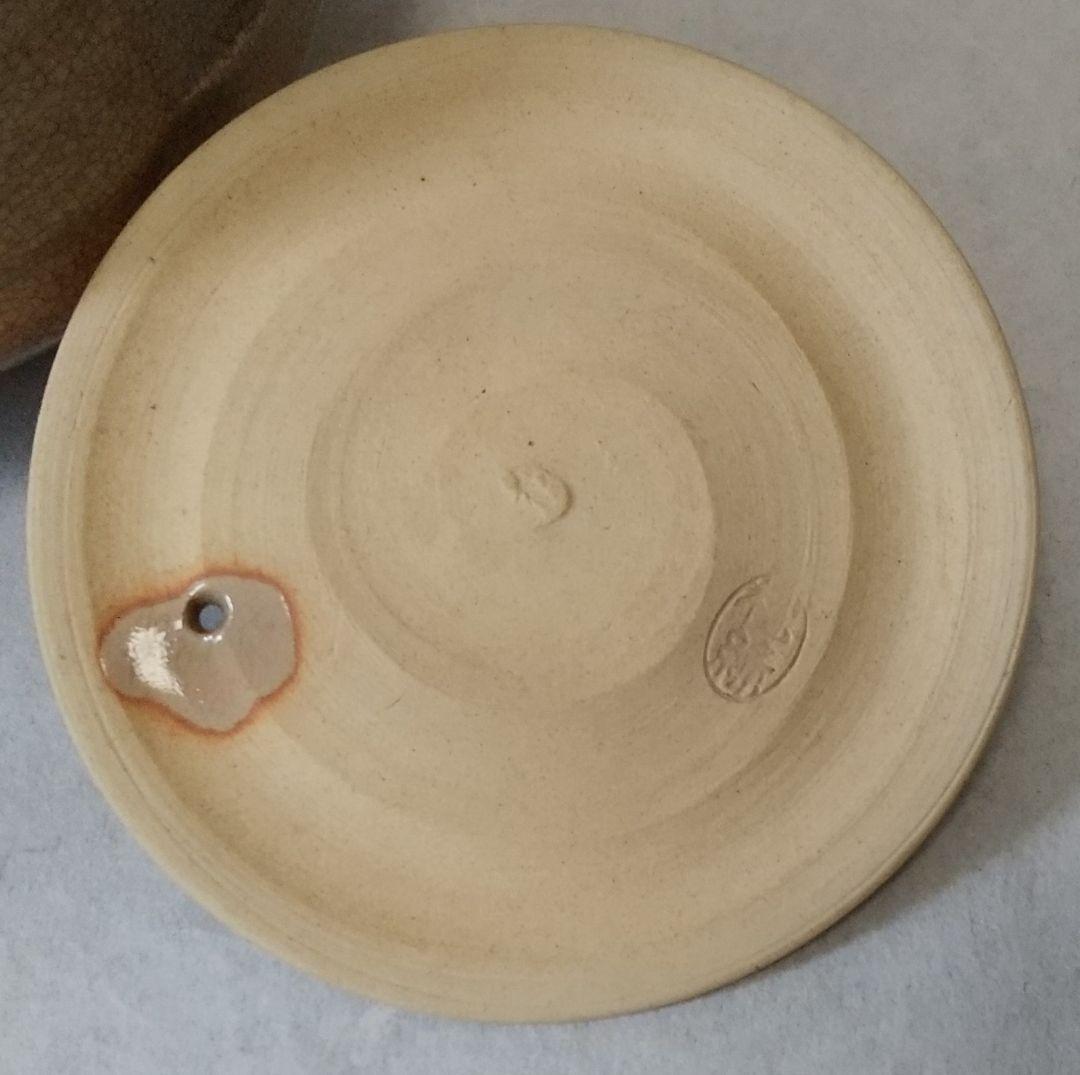 萩焼 水指し 松綠