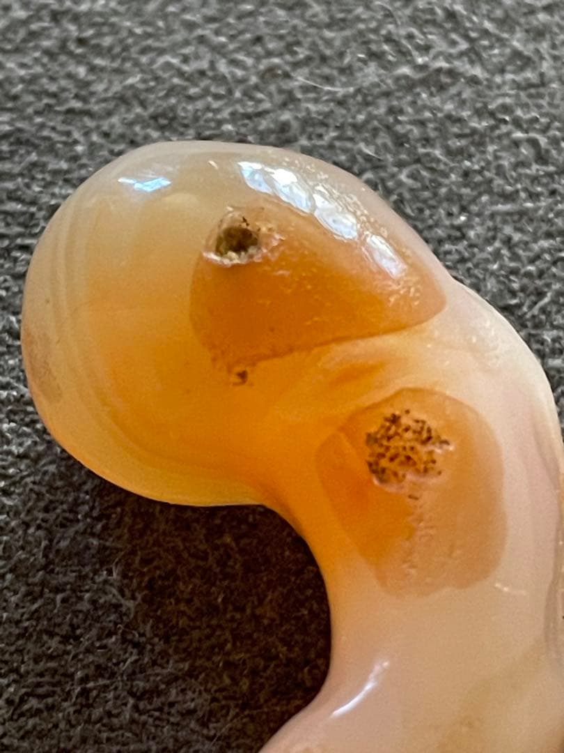 古墳時代 瑪瑙勾玉 古代装身具 出土品