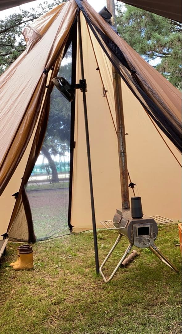 ティピーテント レッドクリフ 6人用 ワンポールテント ハイブリット 軽量