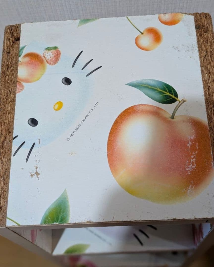 激レア！ハローキティ　3段ボックス　フルーツ柄　サンリオ　2002年