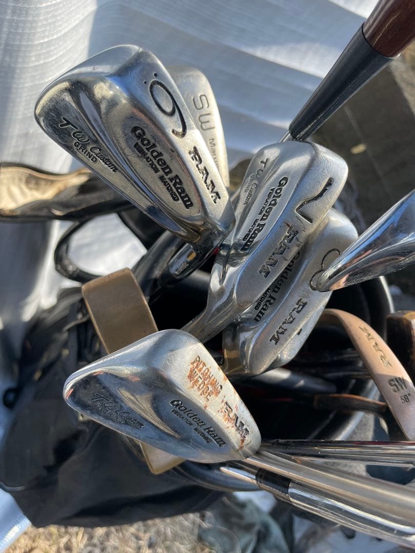 黒 合成皮革 スタンドゴルフバッグ