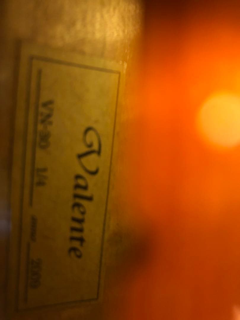 【駒&魂柱調整済】valente分数バイオリンVN30 1/4 2009