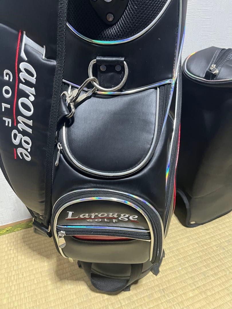 美品！ラルージュ　Larouge Golf キャディバッグ　フードカバー付属
