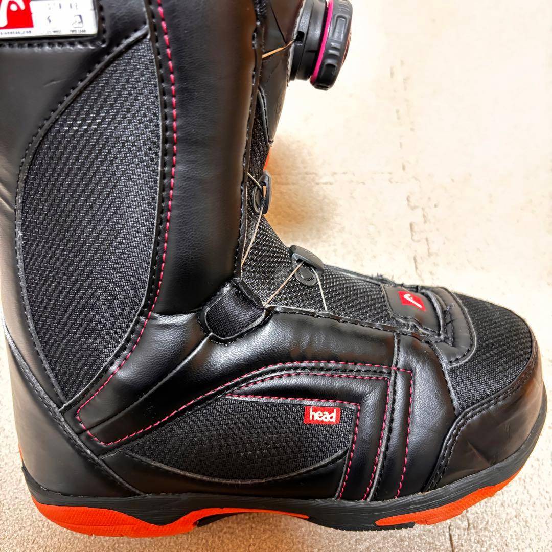 ヘッド　HEADスノーボードブーツ BOA 23cm ボア スノボ 黒