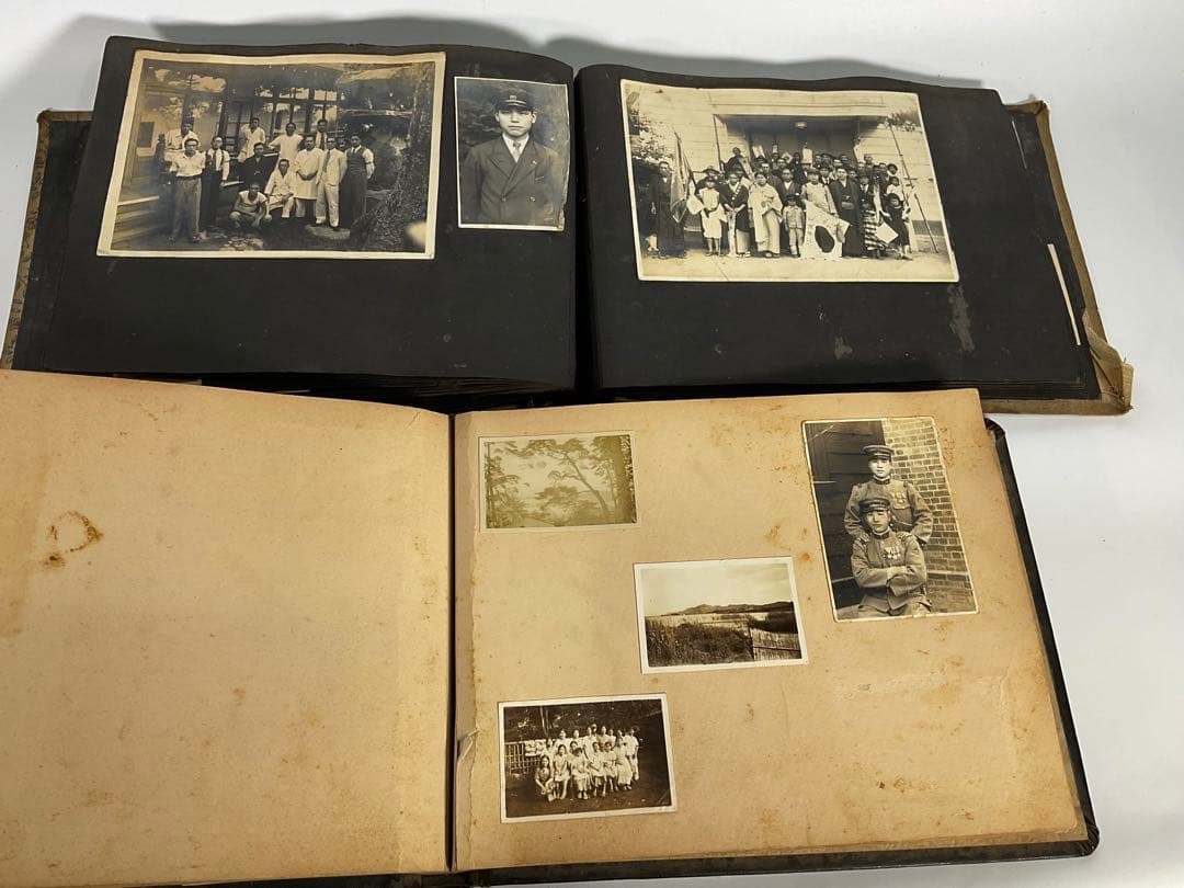軍隊　軍人　戦争　旧日本軍　家族写真　まとめて軍隊アルバム　古写真　写真帖