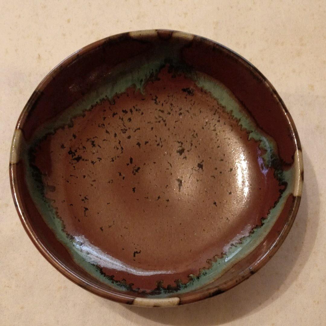 益子焼　柿釉小鉢5客揃い