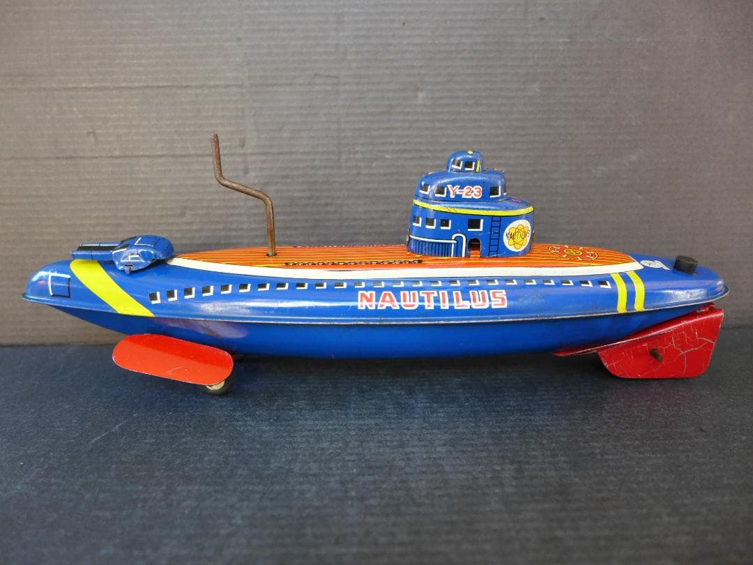 時代物【美品】米澤玩具　ノーチラス号　ブリキ　古玩具　日本製　昭和レトロ