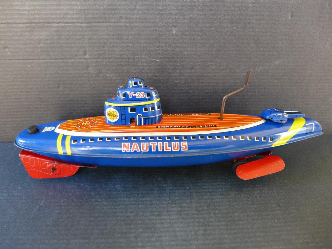 時代物【美品】米澤玩具　ノーチラス号　ブリキ　古玩具　日本製　昭和レトロ