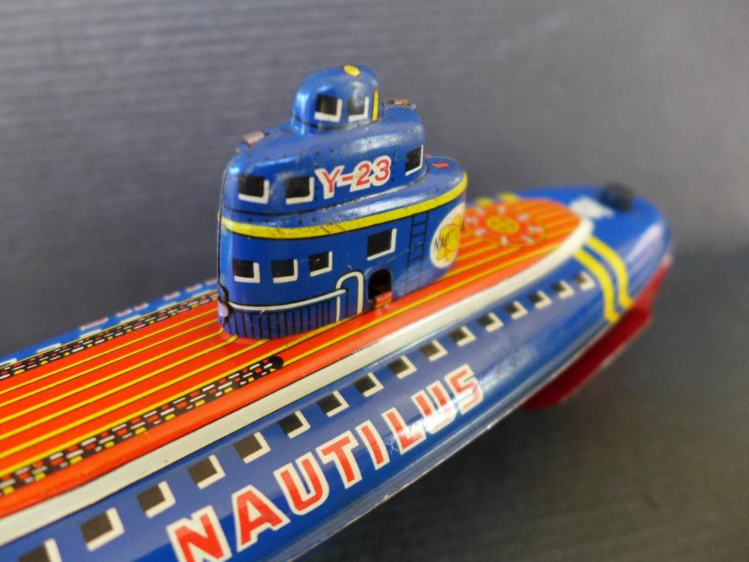 時代物【美品】米澤玩具　ノーチラス号　ブリキ　古玩具　日本製　昭和レトロ