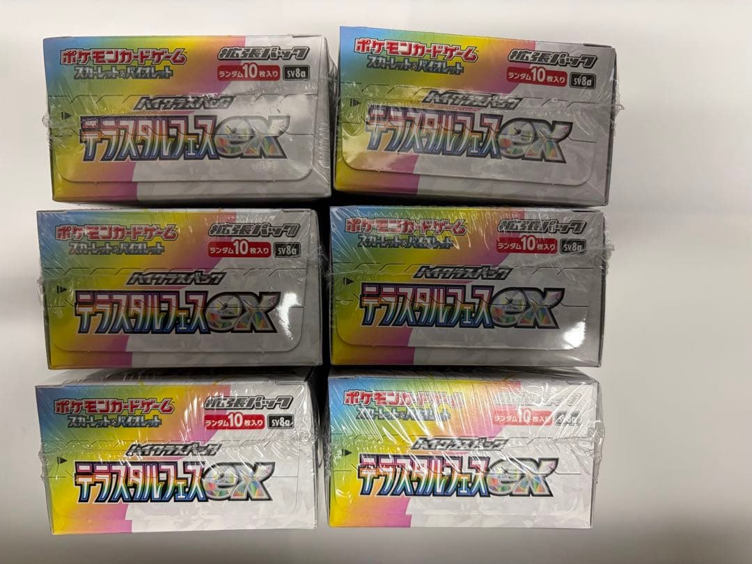 ポケモンカード テラスタルフェス ex 6BOX 未開封 シュリンク付き