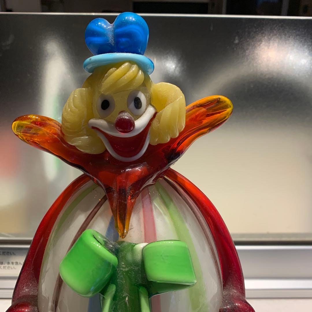 イタリアムラーノベネチア硝子ピエロ お値下げしました。