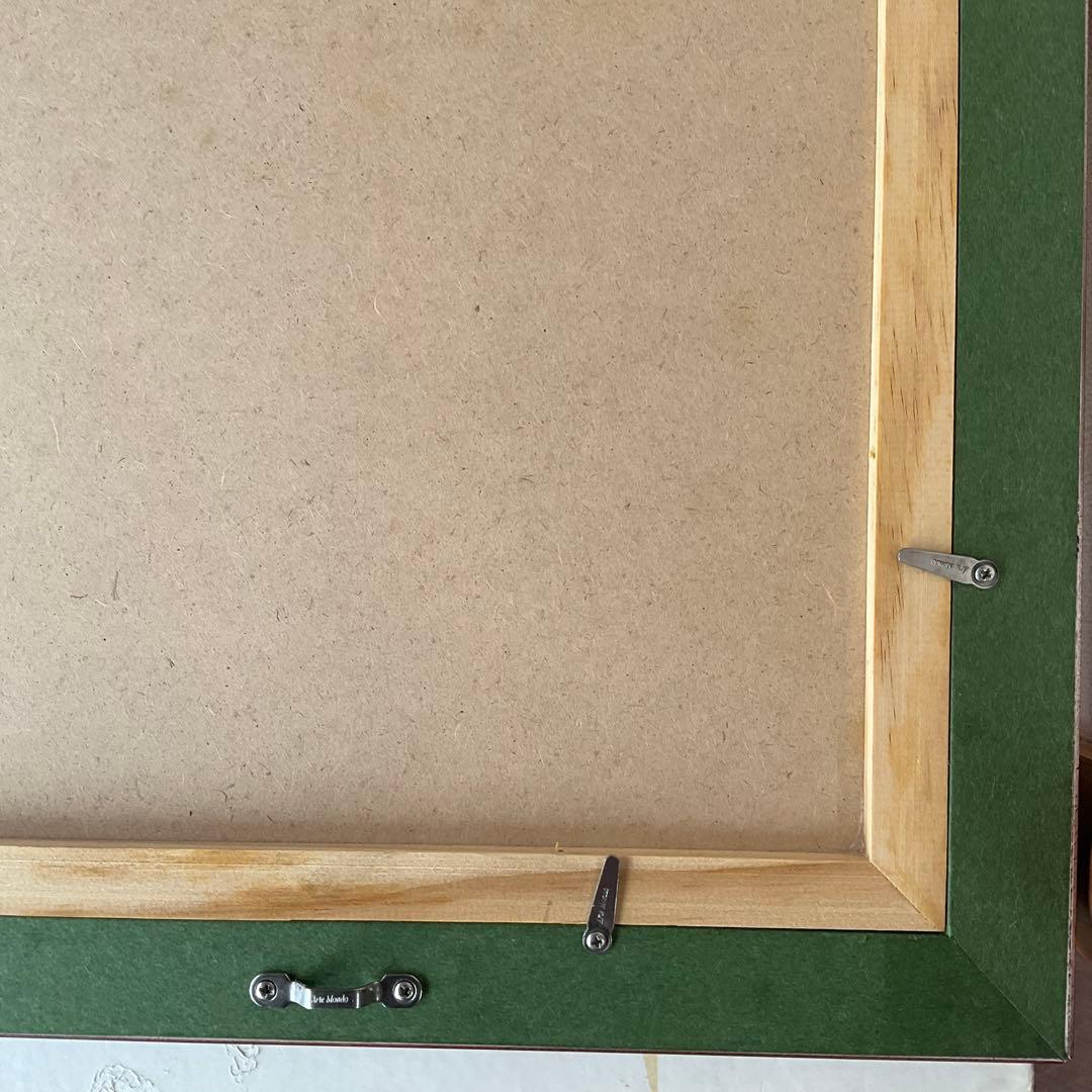 パステル画　渡壁公義「赤い薔薇」４号