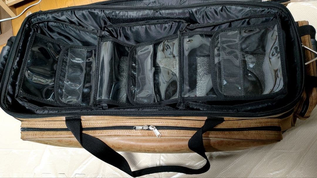 【廃盤品】ブランズウィック　3ボールバッグ　ブラウン　キャリーバッグ