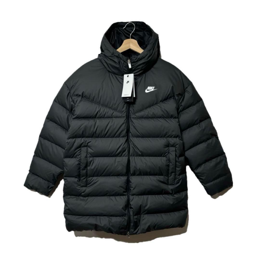 ナイキ ダウンジャケット ウィンドランナー ダウンコート ベンチコート 黒色 S