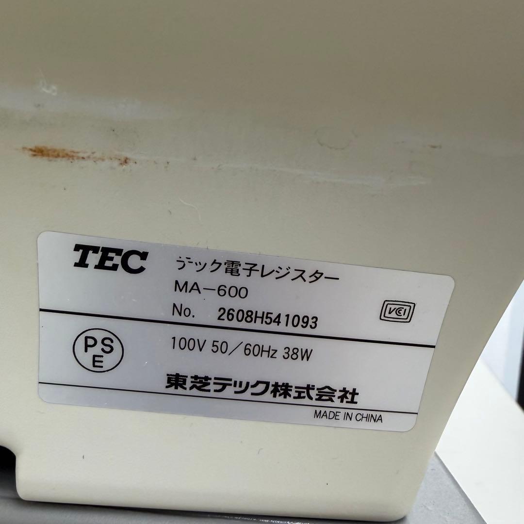 東芝テック　TOSHIBA TEC レジスター MA-600