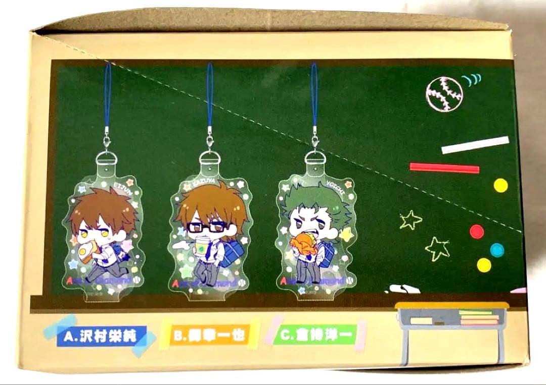 【新品・未使用】ダイヤのA きゃらびにストラップ　BOX 6種　フルコンプ