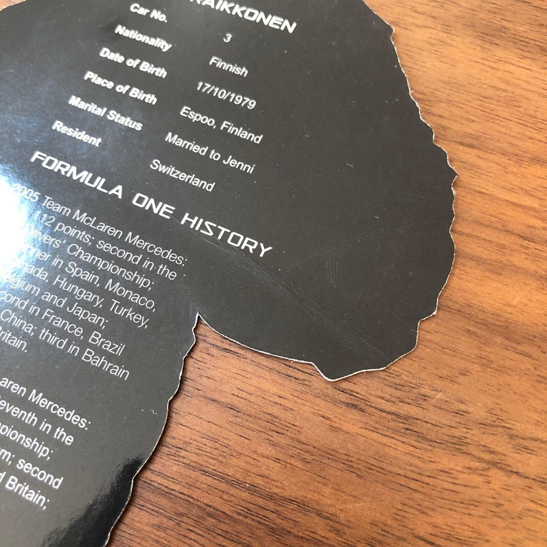 キミ・ライコネン 直筆&印刷サイン入りドライバーズカード
