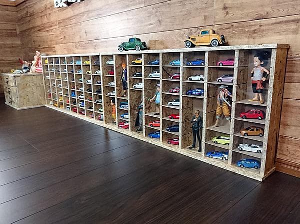 2個セット・送料無料・ワイド・トミカOSBガレージ・トミカ収納棚・コレクション