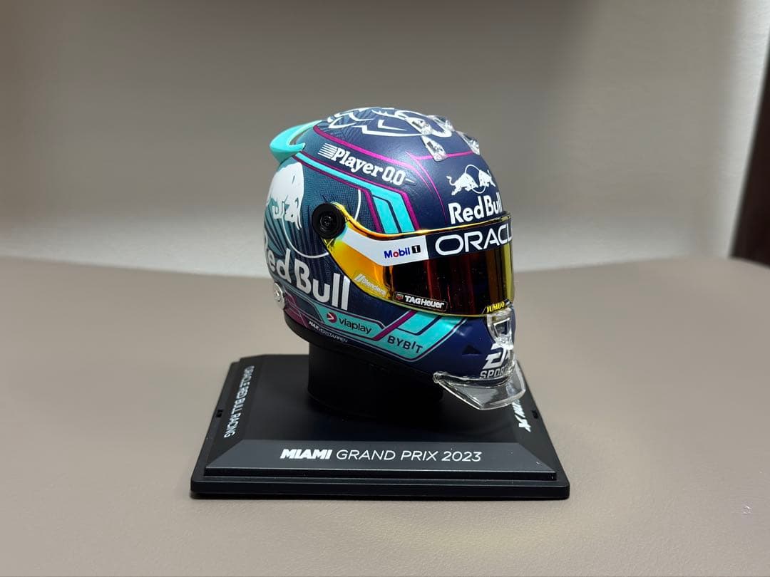 マックス・フェルスタッペン　2023 マイアミGP ヘルメット　1/4スケール