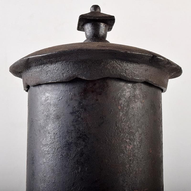 仏教美術　古銅　佛経筒　時代箱　M　R8290