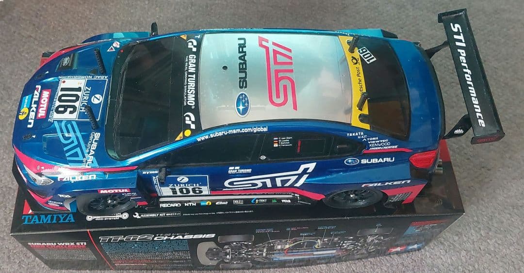 田宮 RCキット TT-02 スバルWRX STI NBRチャレンジ 説明書有り