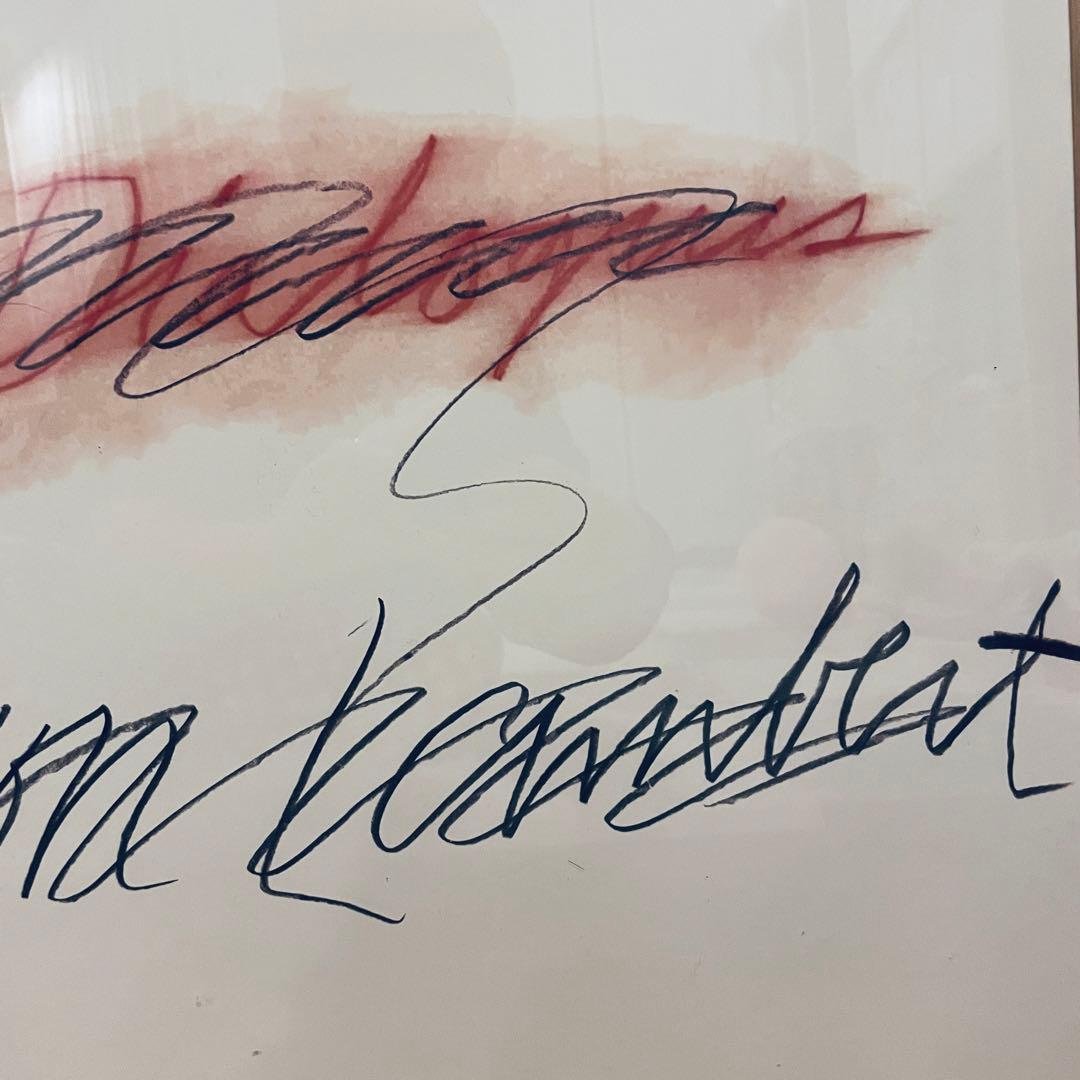 特注額装付 CyTwombly Three Dialogues (2) 1977