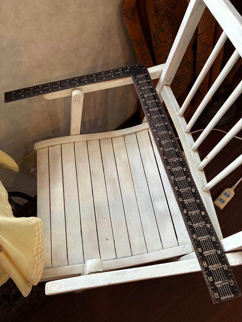 アンティーク　L字　スケール　ルーラー　定規LUDELL 建築家　大工　特大レア