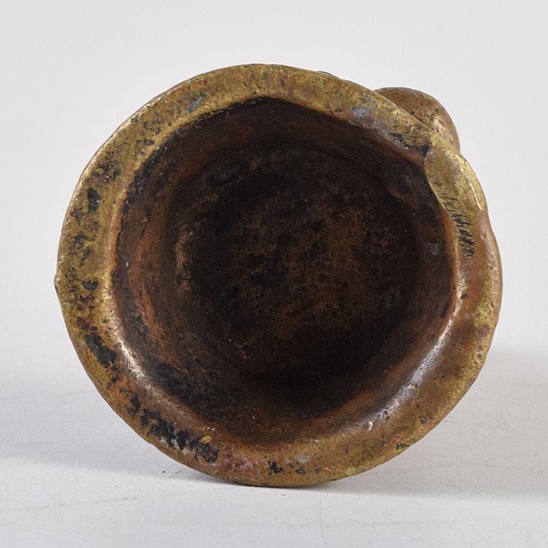 仏教美術　古銅塗金　チベット仏　仏像　置物　V　7955