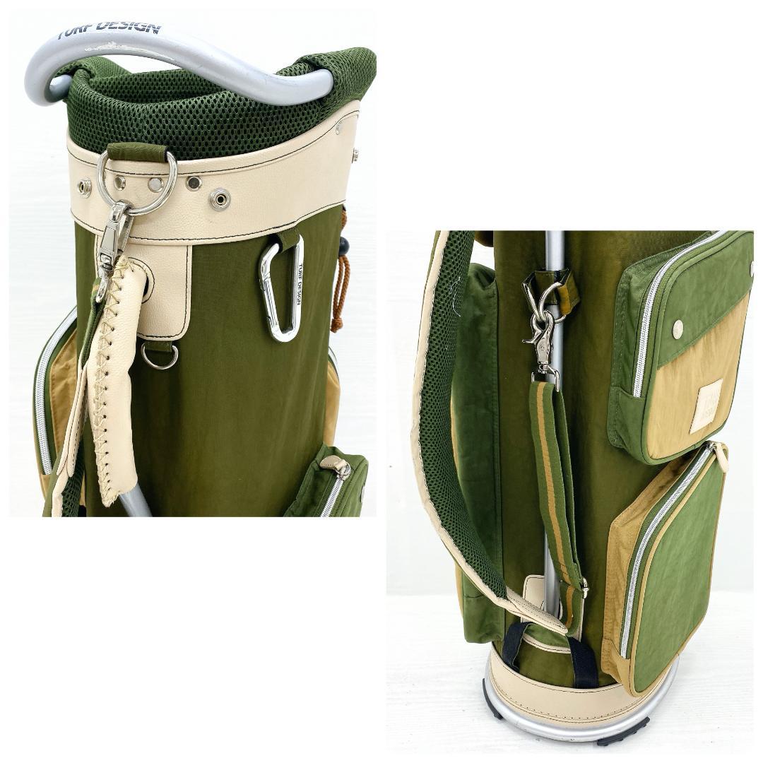 【美品‼】TURF DESIGN ターフデザイン キャディバッグ ゴルフバッグ