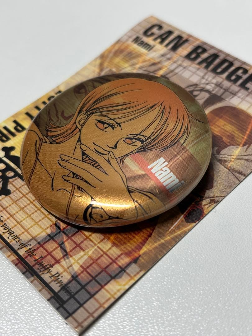 ONEPIECE ワンピース ナミ 缶バッジ　レトロ　レア　ヴィンテージ