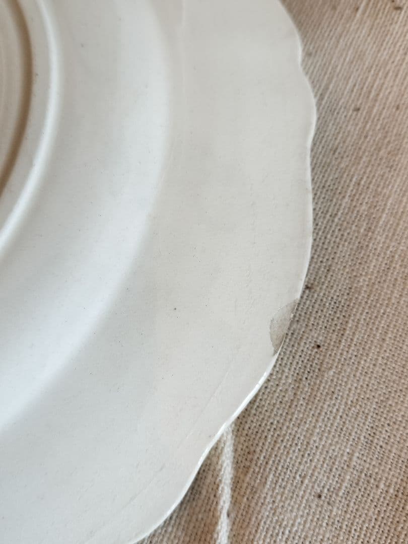 アンティーク　フランス　サルグミンヌ　アグレストデザート皿　5枚セット　19cm