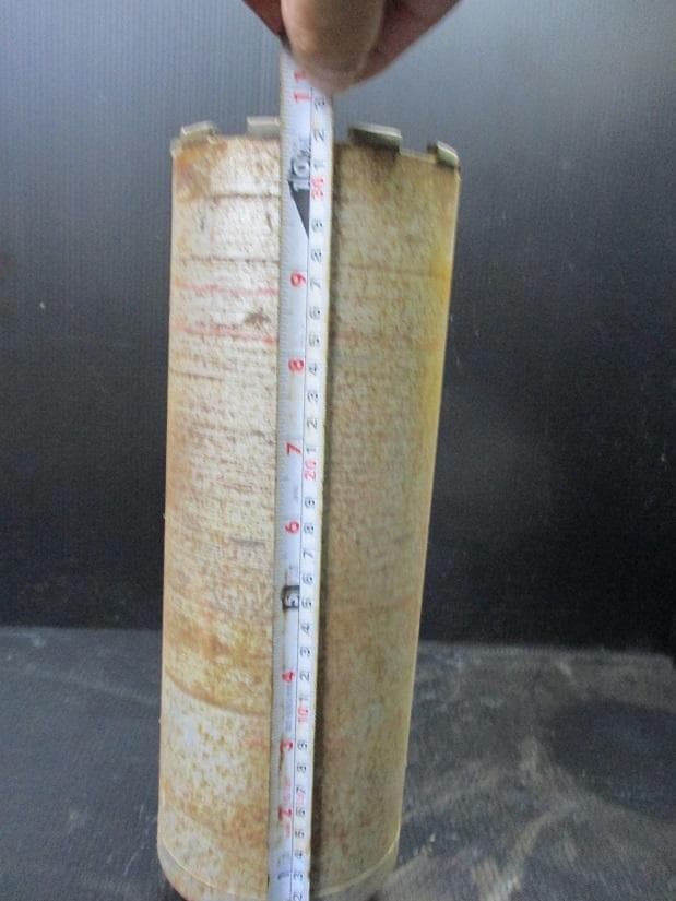 石材用ボウリングピット　中古使いさし　120パイ　大和角ネジ