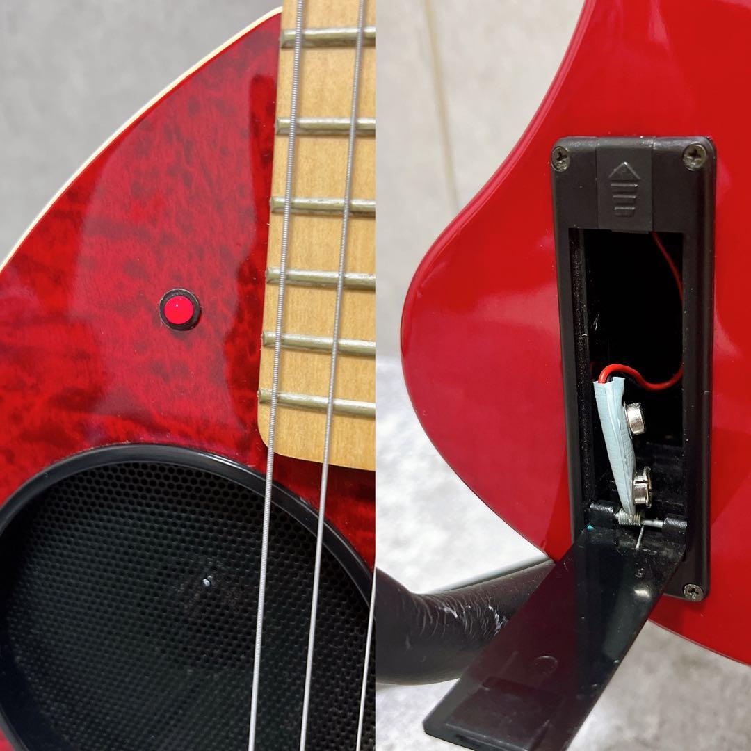 zo-3 GF キルトトップ フェルナンデス アンプ内蔵ミニギター 赤 レッド