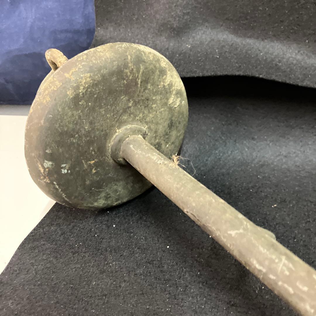 江戸時代 燭台 蝋燭立て 青銅製 茶道 瞑想 ヨガ ヒーリング 骨董 古美術