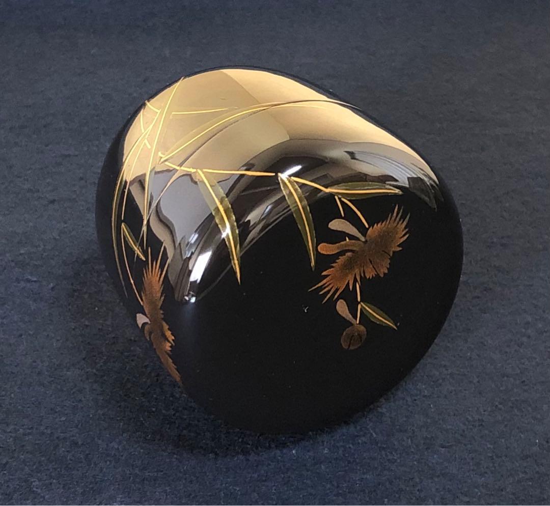 《R》茶道具 鷺草 大棗 長谷川祐斎 共箱 元箱　260109き2