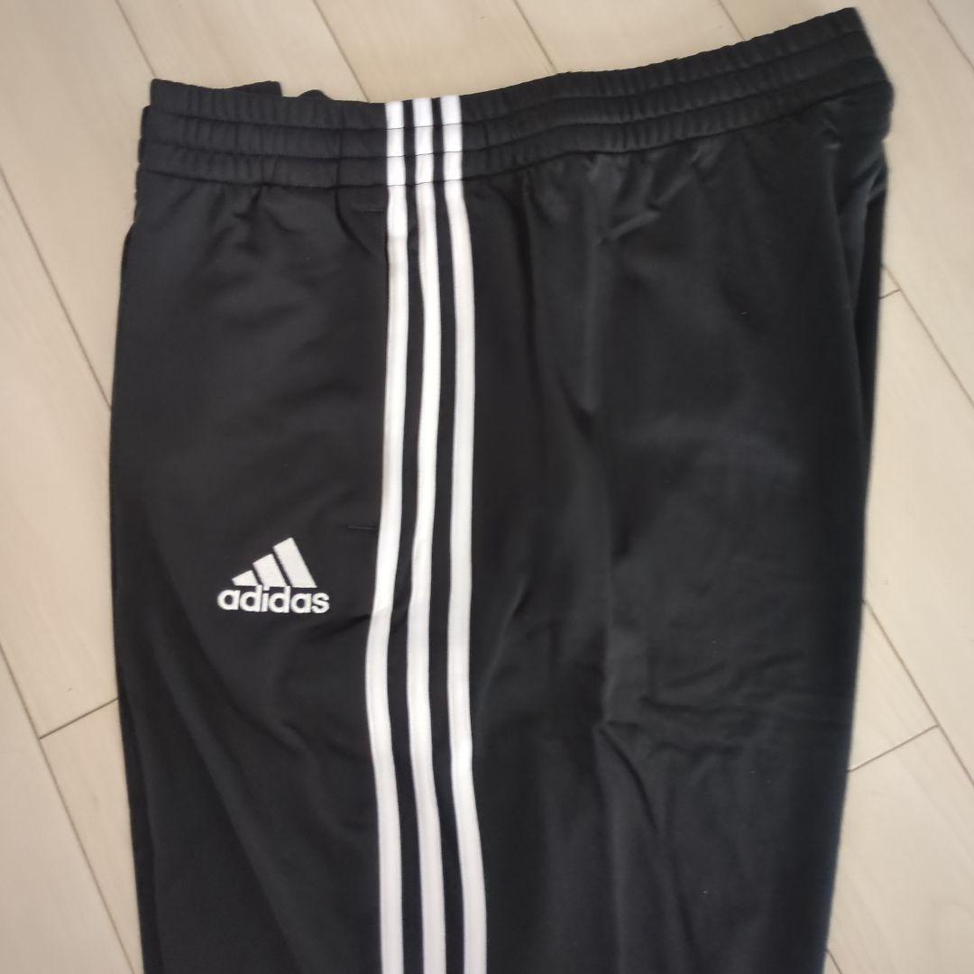 【新品タグ付・稀少品サイズ5XO】adidas ブラック ジャージ上下セット