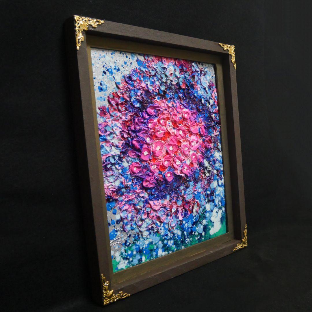 油絵 油彩 油彩画 絵 絵画【梅雨のピンクの雨】