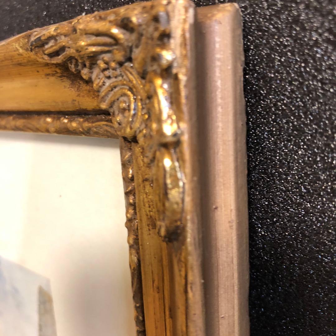 イギリス ダービー ダービシャー 額入り 風景画 イギリス購入 チャーチ