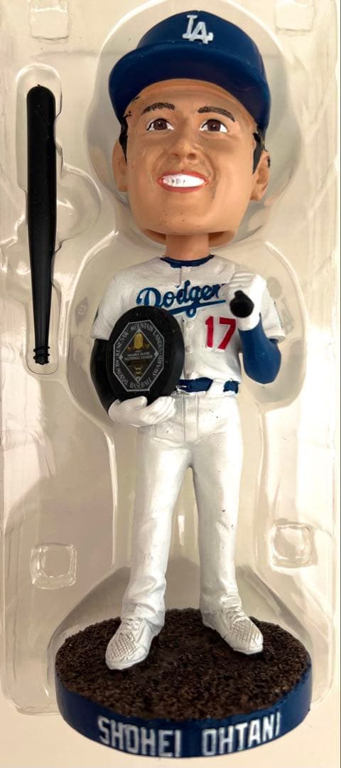 ★新品・未使用：世界に一つのレア逸品★大谷翔平2024MVPボブルヘッド表面粘土
