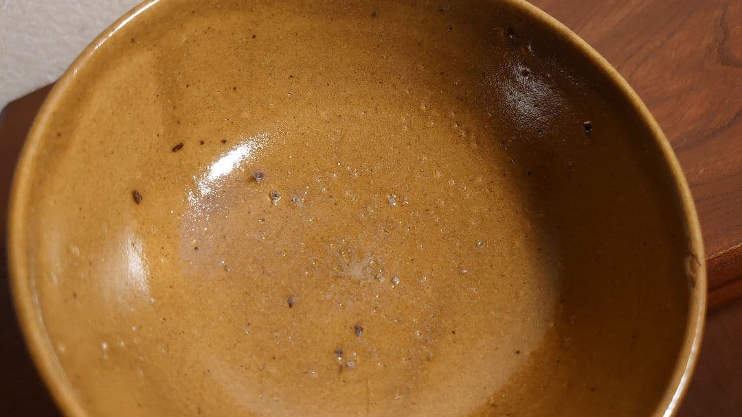 黄瀬戸　抹茶碗　菓子鉢　蔵出し　アンティーク抹茶碗　瀬戸焼　１客