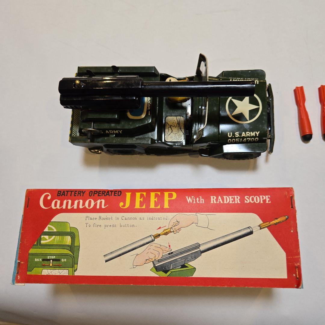 U.S. ARMY ミリタリージープ ミサイル付き(箱付き、日本製:ALPS社)