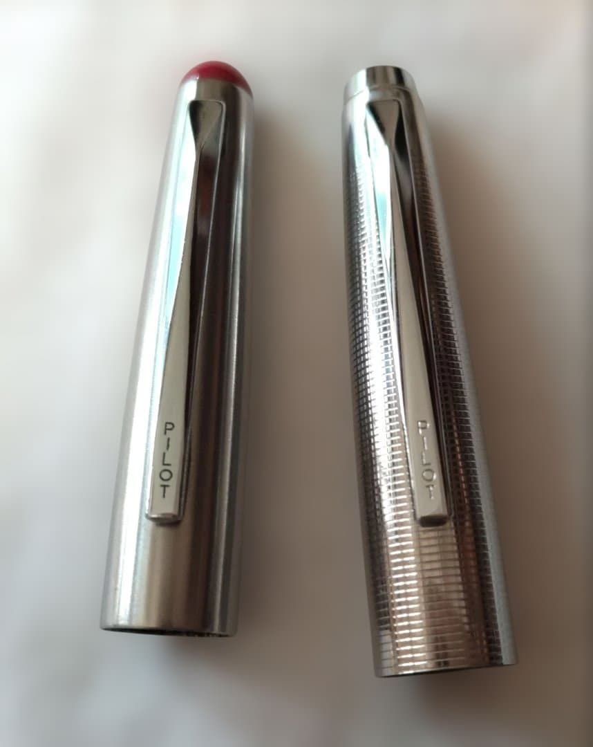 PILOT伸縮式万年筆「パイロットショート」14K黒 ピンクセット