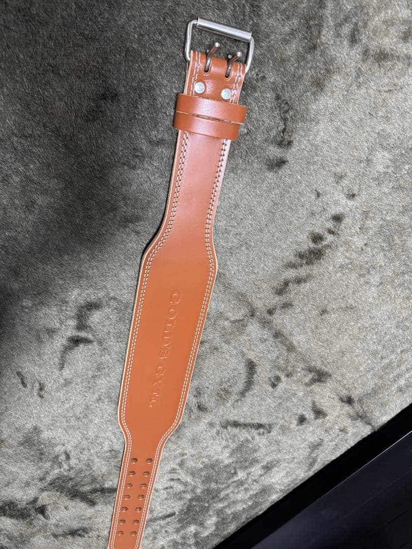 試着のみ　ゴールドジム　プロレザーベルト