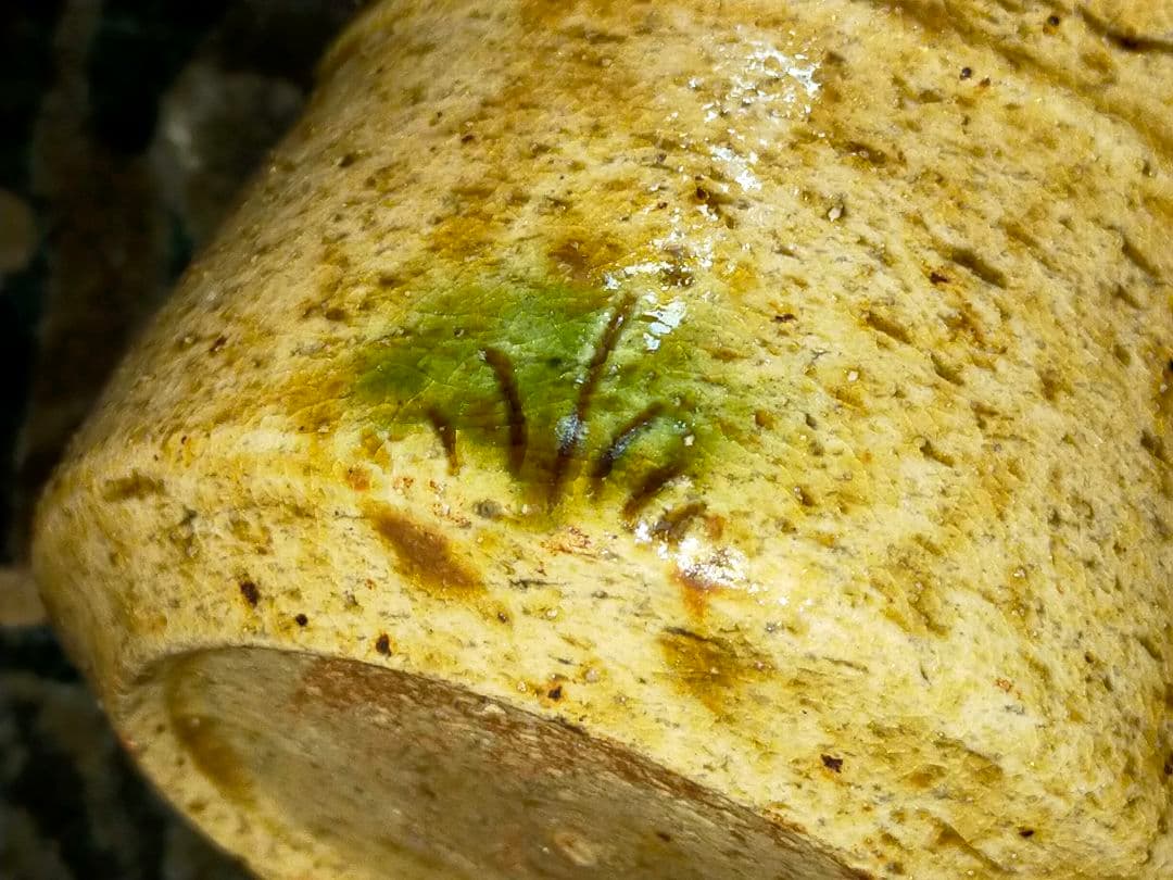 ♥加藤作助♥　黄瀬戸　旅茶碗　小服茶碗　茶碗　極上作品　骨董　古玩