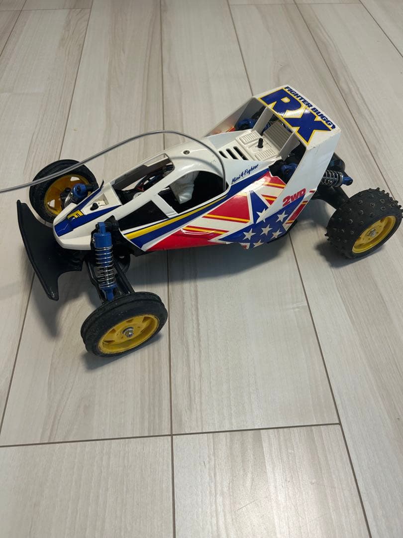 値下げ【希少】1/10 タミヤ ファイターバギー RXラジコン車体⭐️リモコン付き