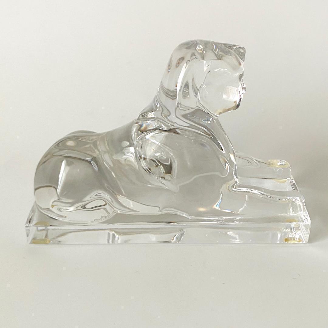 美品【バカラ】動物 スフィンクス 置物 インテリア★美品★幸運★魔除け1